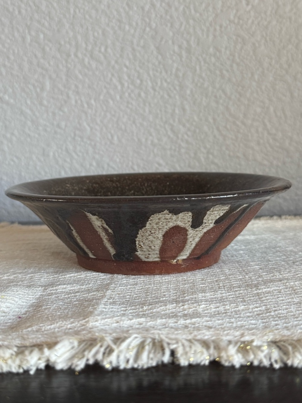 Vintage 1978 Signed Studio Pottery Bowl - MCM Stoneware Art